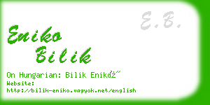 eniko bilik business card